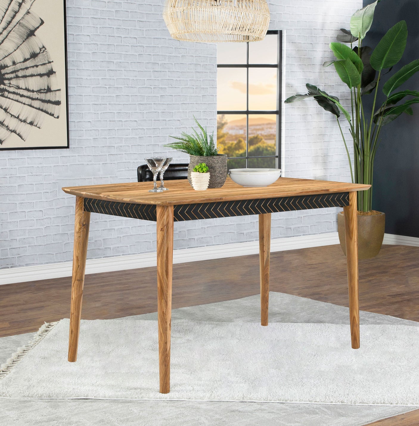 Partridge 60-inch Counter Height Dining Table Sheesham