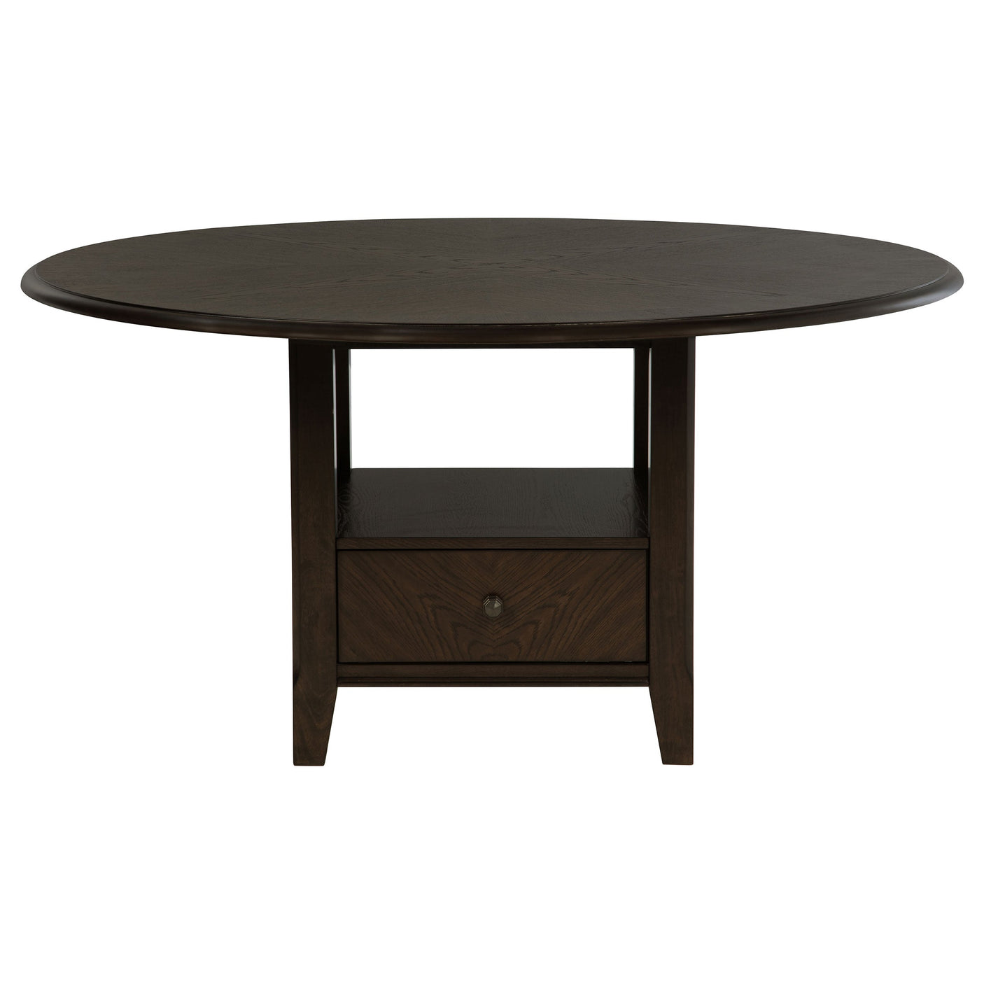 Twyla 5-piece 60-inch Round Wood Dining Table Set Dark Cocoa