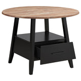 Gibson Round 50-inch Counter Height Dining Table Yukon Oak