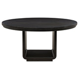 Leandro Round Dining Table Set Burnished
