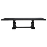 Phelps 9-piece Rectangular Dining Table Set Distressed Noir