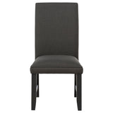 Berning Fabric Upholstered Parson Side Chair Salmon Orange (Set of 2)