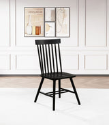 Andrews Windsor Spindle Back Dining Side Chair (Set of 2)