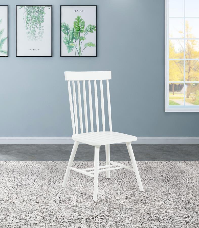 Andrews Windsor Spindle Back Dining Side Chair (Set of 2)