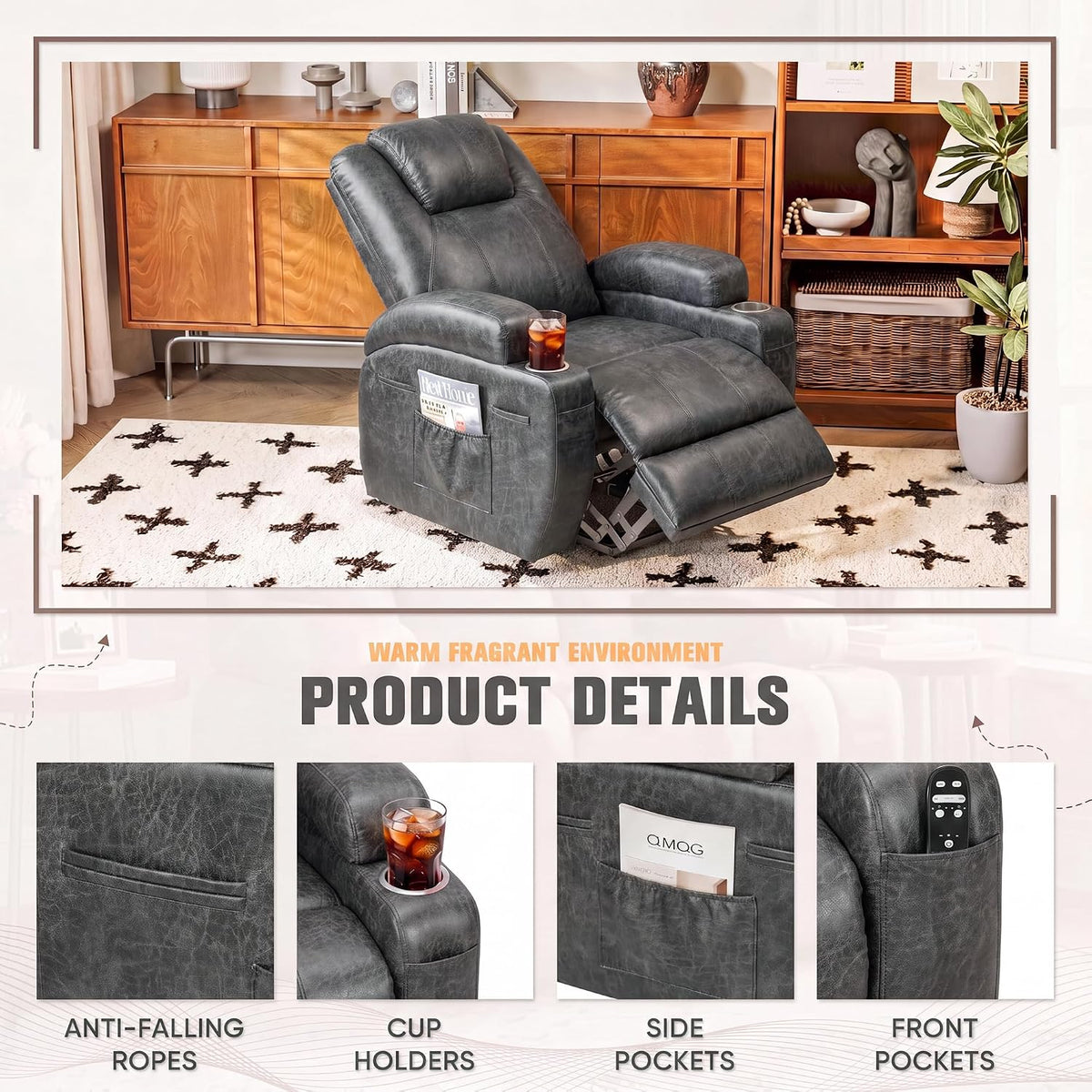Serenity Power Lift Massage Recliner