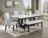 Vance Faux Marble Dining Table