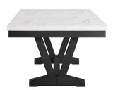 Vance Faux Marble Dining Table