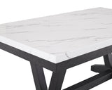 Vance Faux Marble Dining Table