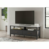 Cadmori 63" TV Stand with Electric Fireplace