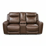Gravier Power Reclining Loveseat/Console/Adjustable Headrest