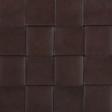 Adelaide Upholstered Pub Height Bar Stool Brown and Chrome