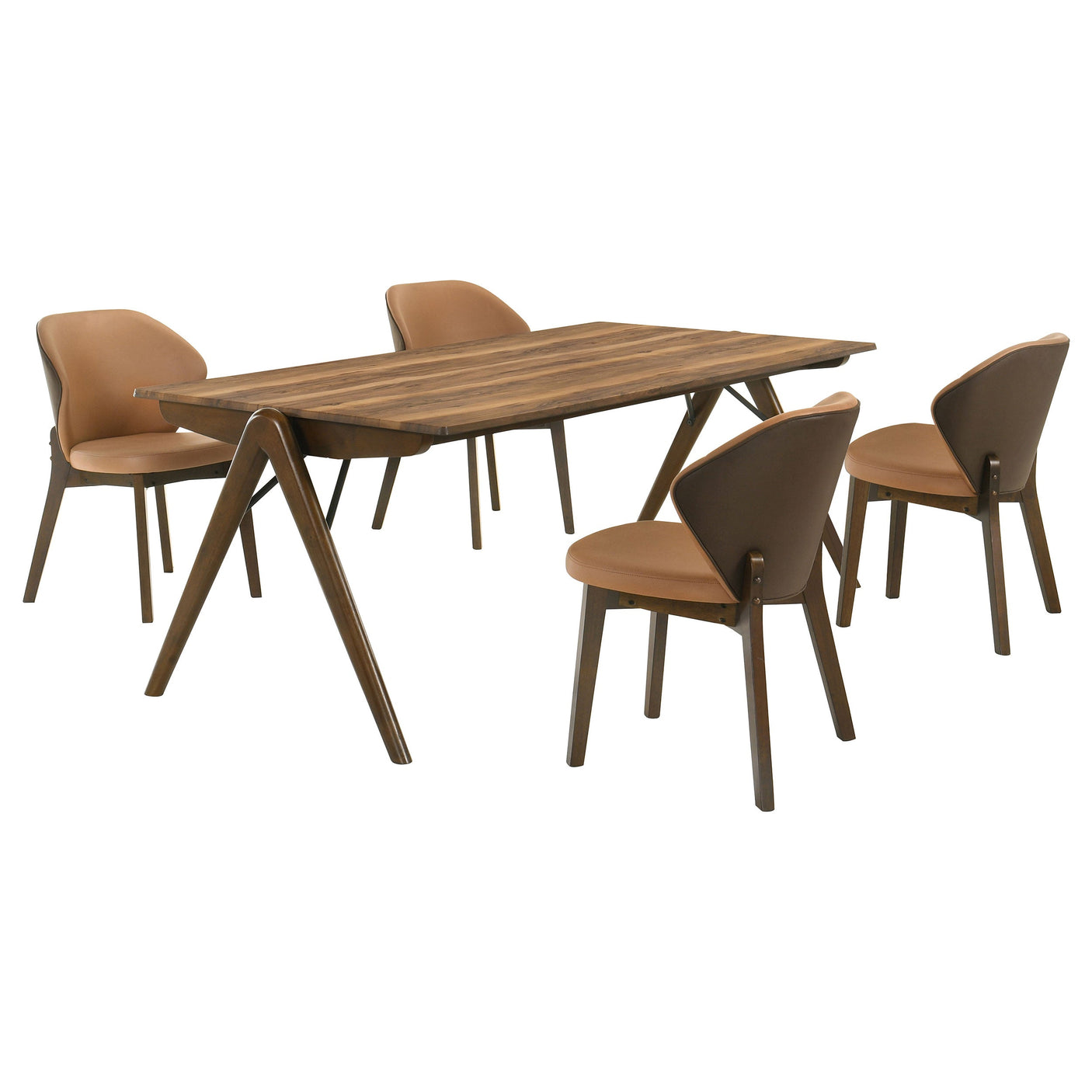 Randolph 79-inch Rectangular Dining Set Sheesham and Brown