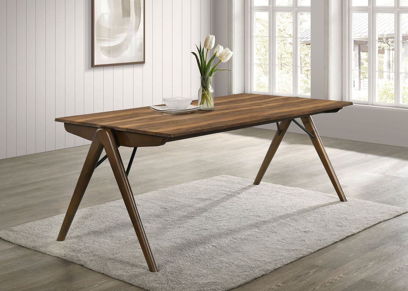 Randolph 79-inch Rectangular Dining Table Sheesham and Brown