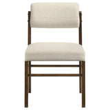 Strouse 5-piece Dining Set Cream and Walnut