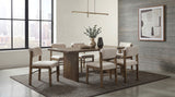 Decker 82-Inch Rectangular Dining Set Cream and