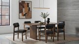 Decker 82-Inch Rectangular Dining Set Black and