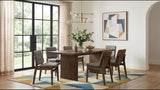 Decker 82-Inch Rectangular Dining Set Grey and