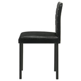 Garza Upholstered Dining Side Chair Black (Set of 4)