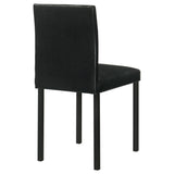 Garza Upholstered Dining Side Chair Black (Set of 4)