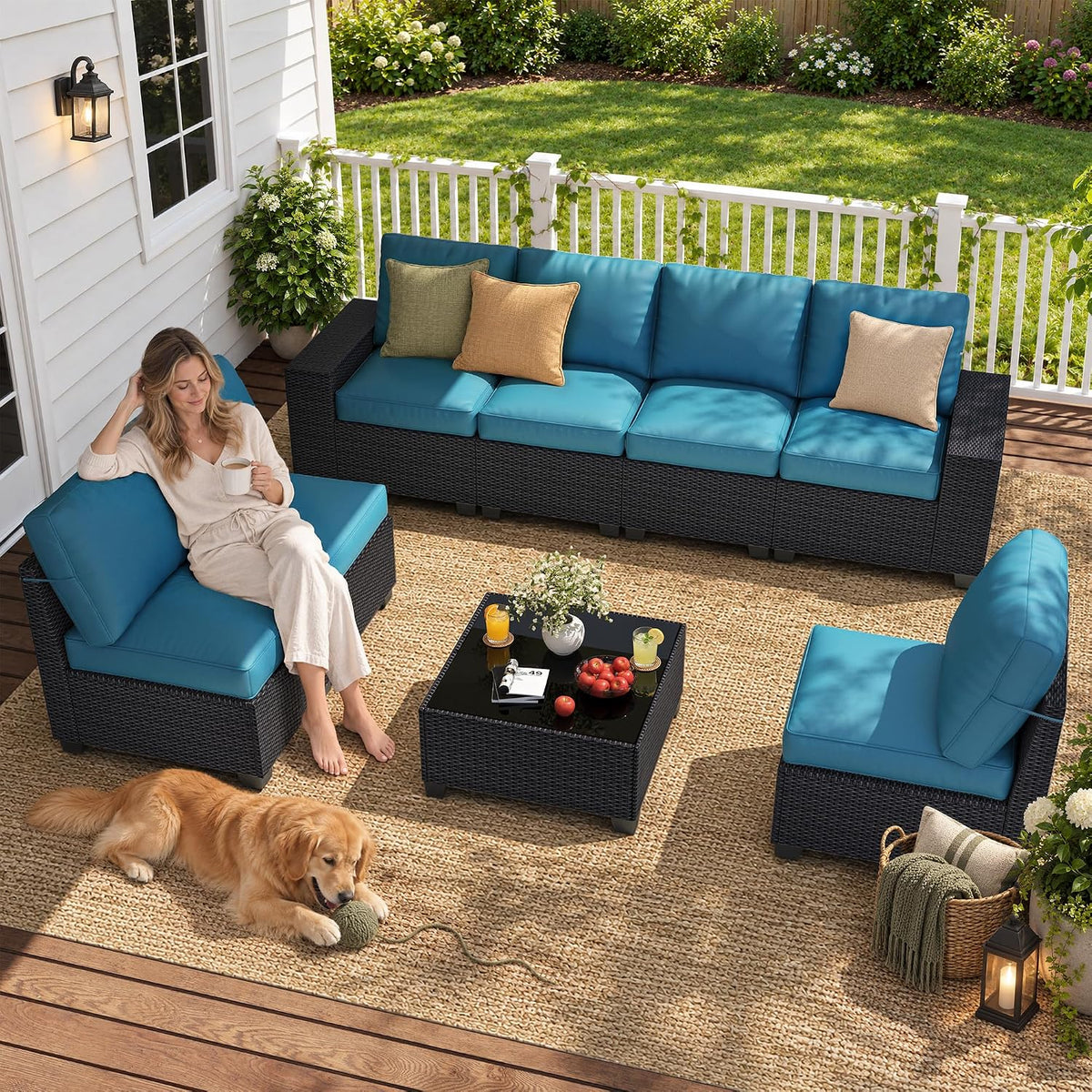 Dwight 8pc Patio Sectional