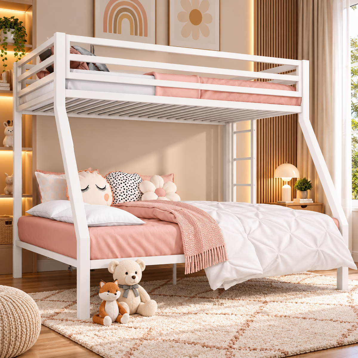 Everest Metal Twin/Full Bunk Bed