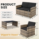 Pam 4pc Wicker Patio Set