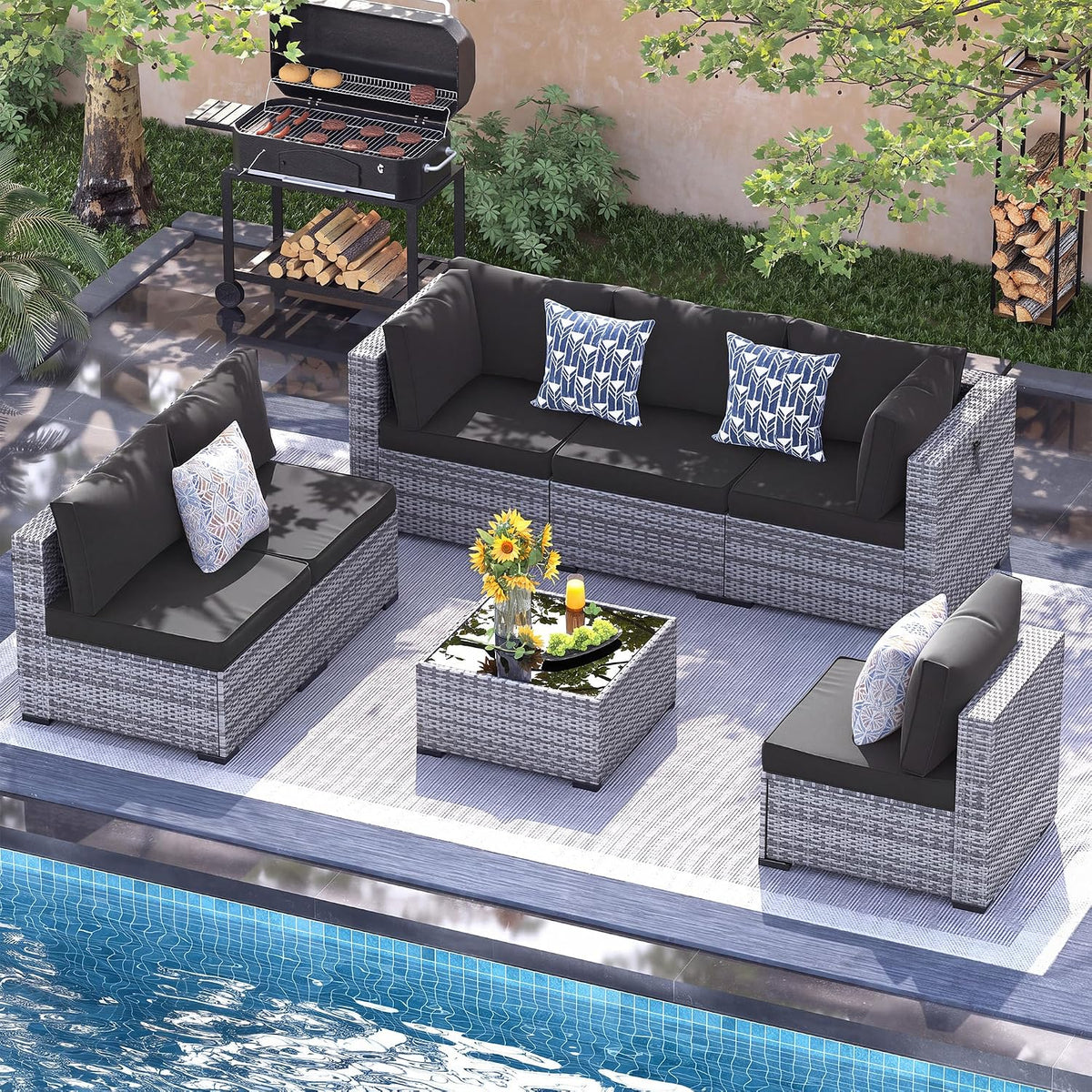 Lou 7pc Patio Set