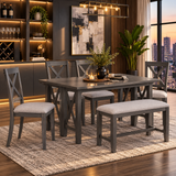 Wesley Table w 4 Chairs & Bench