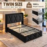 HavenLux Storage Bed