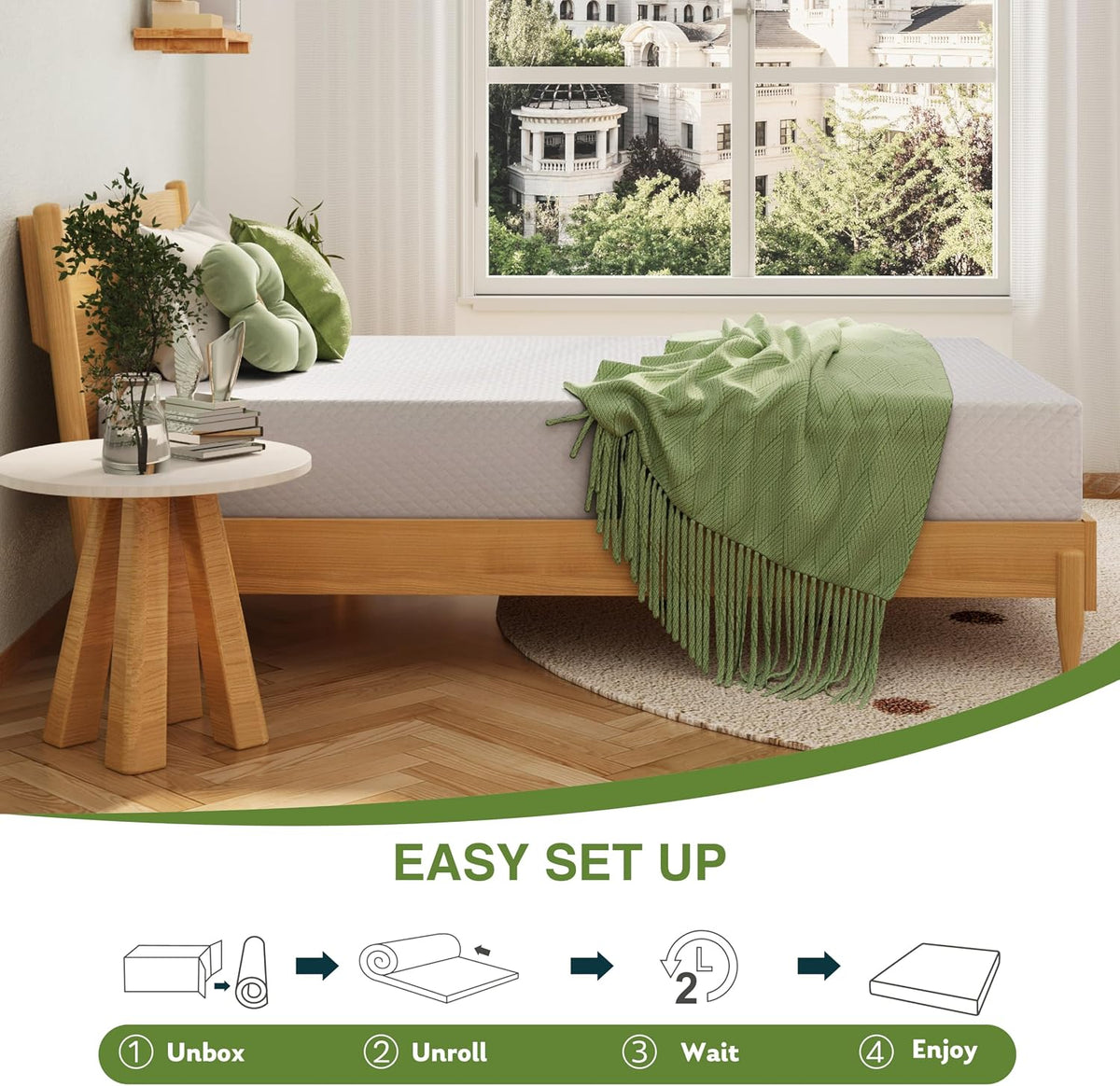 Veyra Cooling Gel Memory Foam Mattress – Medium Plush