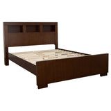 Jessica Wood LED Storage Bookcase Bed