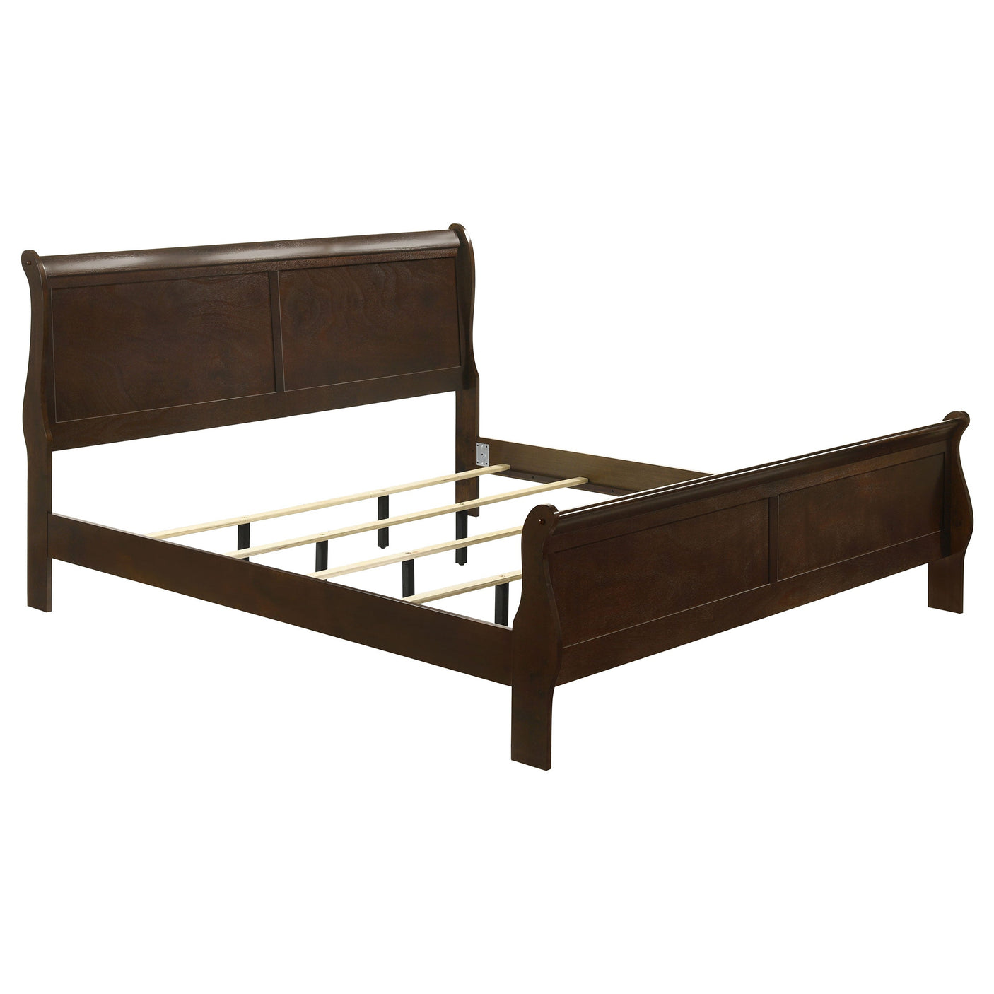 Louis Philippe Wood Sleigh Bed