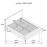 Jessica Wood LED Panel Bed