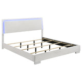 Felicity Wood LED Panel Bed