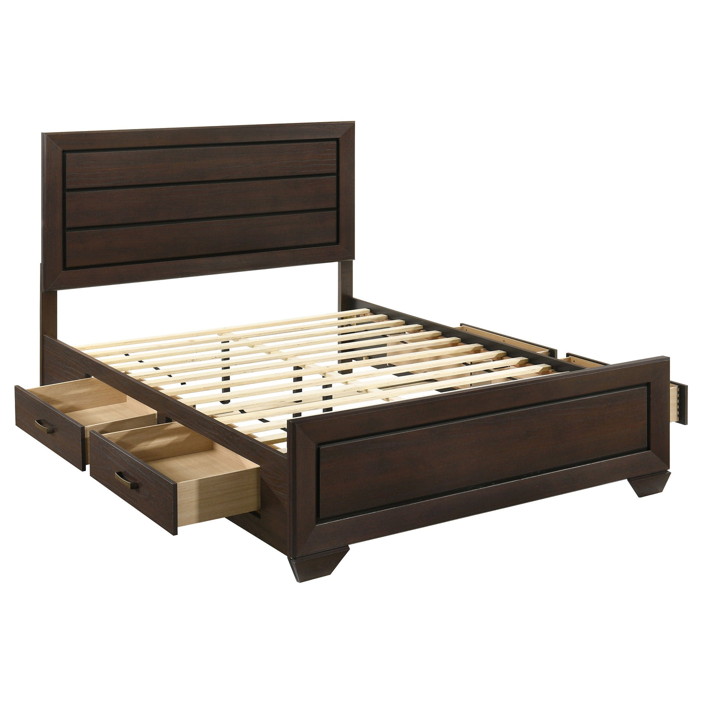 Kauffman Wood Storage Panel Bed