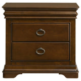 Garland 3-drawer Nightstand Bedside Table Brown Cherry