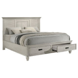 Franco Wood Storage Panel Bed Distressed