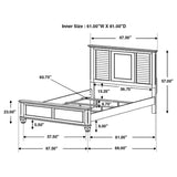 Franco Bedroom Set Distressed