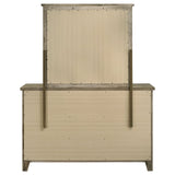 Hazlewood 6-drawer Bedroom Dresser with Mirror Vineyard Oak