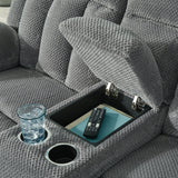 Greely Bend DBL Reclining Power Loveseat w/Console