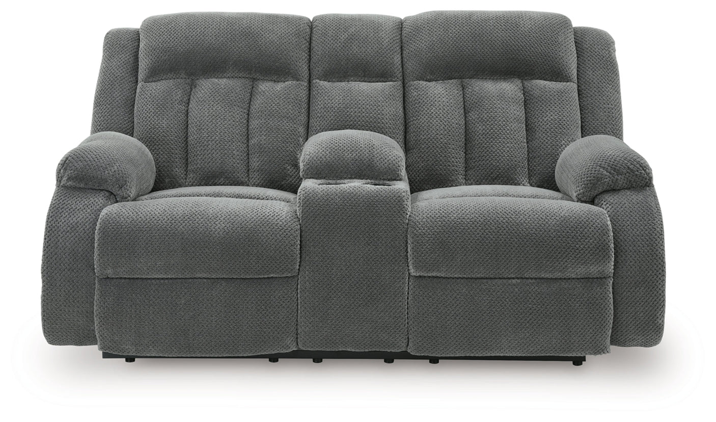 Greely Bend DBL Reclining Power Loveseat w/Console