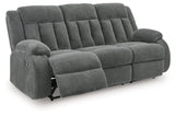 Greely Bend Reclining Power Sofa w/Drop Down Table