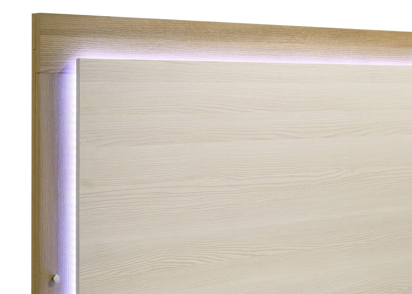 Hyland Wood LED Panel Bed Natural and