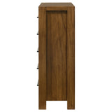 Adderley 5-drawer Bedroom Chest of Drawers Warm Brown