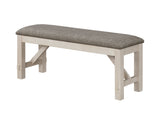 Maribelle Bench Chalk Warm Grey