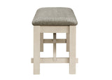 Maribelle Bench Chalk Warm Grey