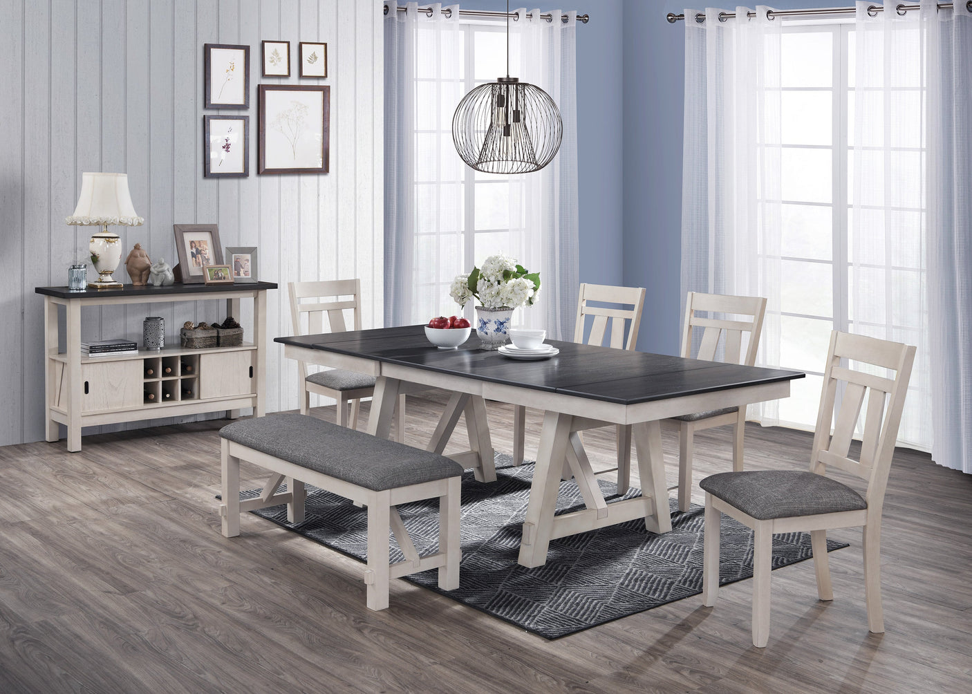Maribelle Server Chalk Warm Grey