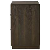 Atlas 2-drawer Bedroom Nightstand Bedside Table Dark Oak
