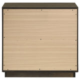 Atlas 2-drawer Bedroom Nightstand Bedside Table Dark Oak