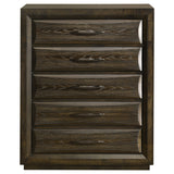 Atlas 5-drawer Bedroom Chest of Drawers Dark Oak